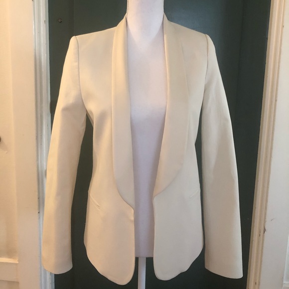 mango cream blazer